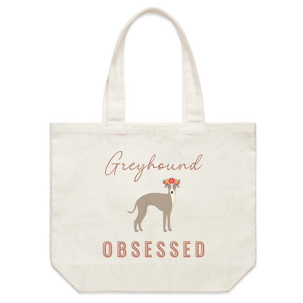 Greyhound Obsessed - Shoulder Canvas Tote Bag