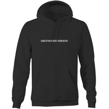 Load image into Gallery viewer, Greyhound Person - Pocket Hoodie Sweatshirt
