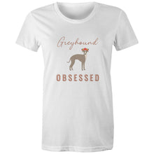 Load image into Gallery viewer, Greyhound Obsessed - Women&#39;s Classic T-Shirt
