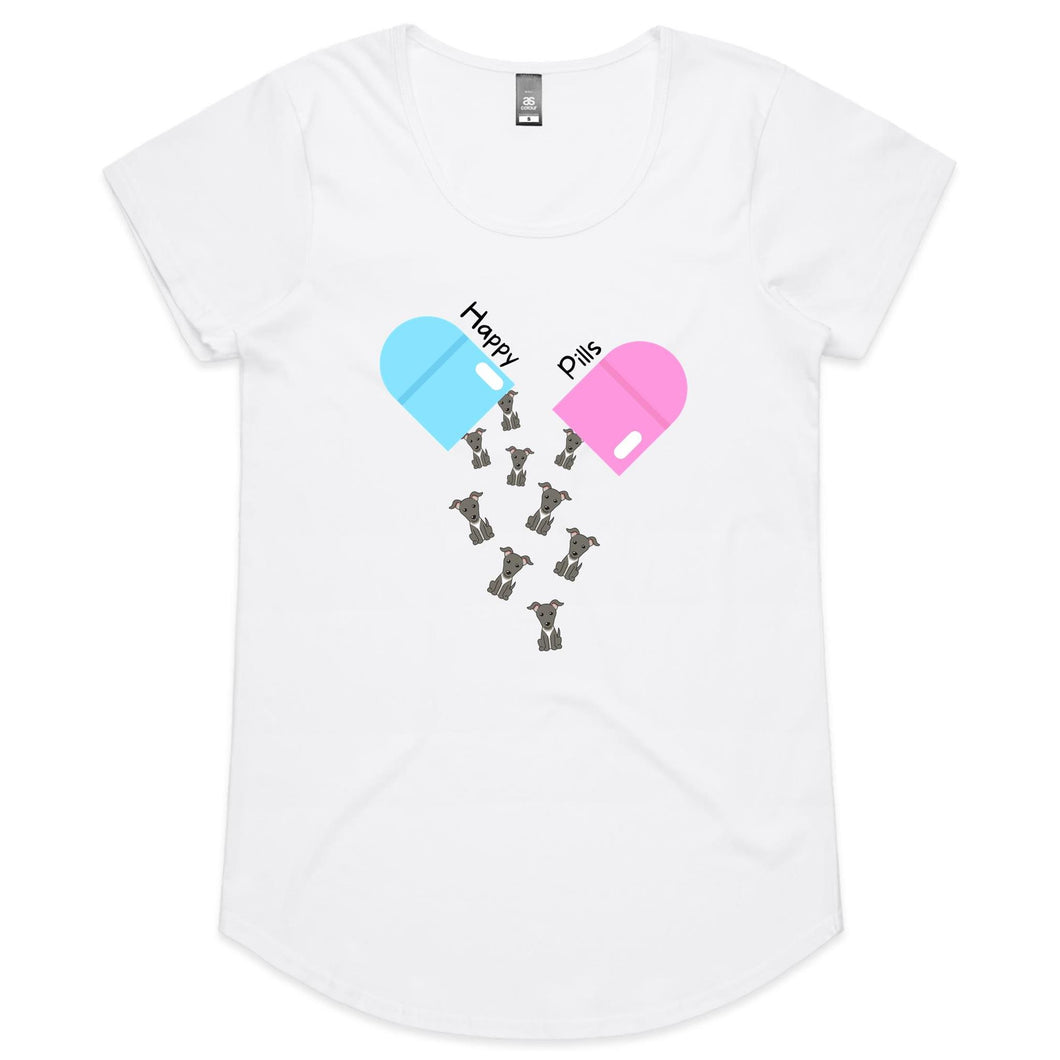 Happy Pills - Women's Scoop Neck T-Shirt