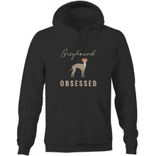 Load image into Gallery viewer, Greyhound Obsessed - Pocket Hoodie Sweatshirt
