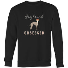 Load image into Gallery viewer, Greyhound Obsessed - Crew Sweatshirt
