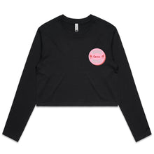 Load image into Gallery viewer, Rescue Love Repeat - Women&#39;s Long Sleeve Crop T-Shirt
