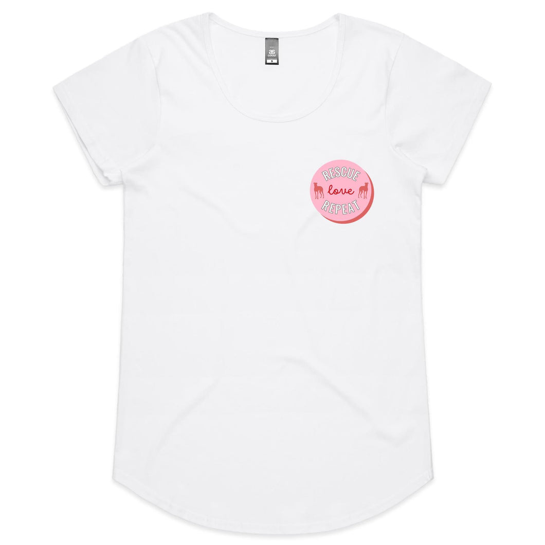 Rescue Love Repeat - Women's Scoop Neck T-Shirt