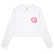 Load image into Gallery viewer, Rescue Love Repeat - Women&#39;s Long Sleeve Crop T-Shirt
