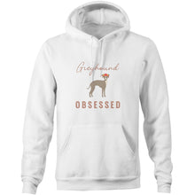 Load image into Gallery viewer, Greyhound Obsessed - Pocket Hoodie Sweatshirt
