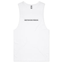 Load image into Gallery viewer, Greyhound Person - Men&#39;s Tank Top Tee
