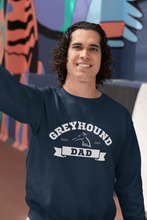 Load image into Gallery viewer, Greyhound Dad Banner - Crew Sweatshirt
