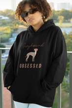 Load image into Gallery viewer, Greyhound Obsessed - Pocket Hoodie Sweatshirt
