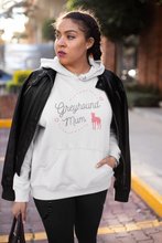 Load image into Gallery viewer, Greyhound Mum Pink Print - Pocket Hoodie Sweatshirt
