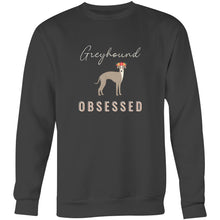 Load image into Gallery viewer, Greyhound Obsessed - Crew Sweatshirt
