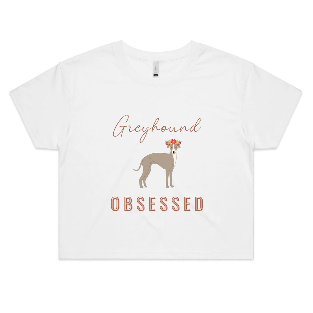 Greyhound Obsessed - Women's Crop  T-Shirt