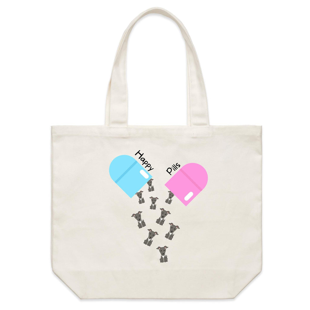 Happy Pills - Shoulder Canvas Tote Bag