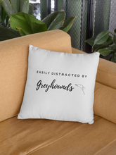 Load image into Gallery viewer, Easily Distracted By Greyhounds - 100% Linen Cushion Cover
