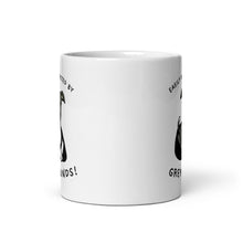 Load image into Gallery viewer, Easily Distracted By Greyhounds Graphic - White glossy mug
