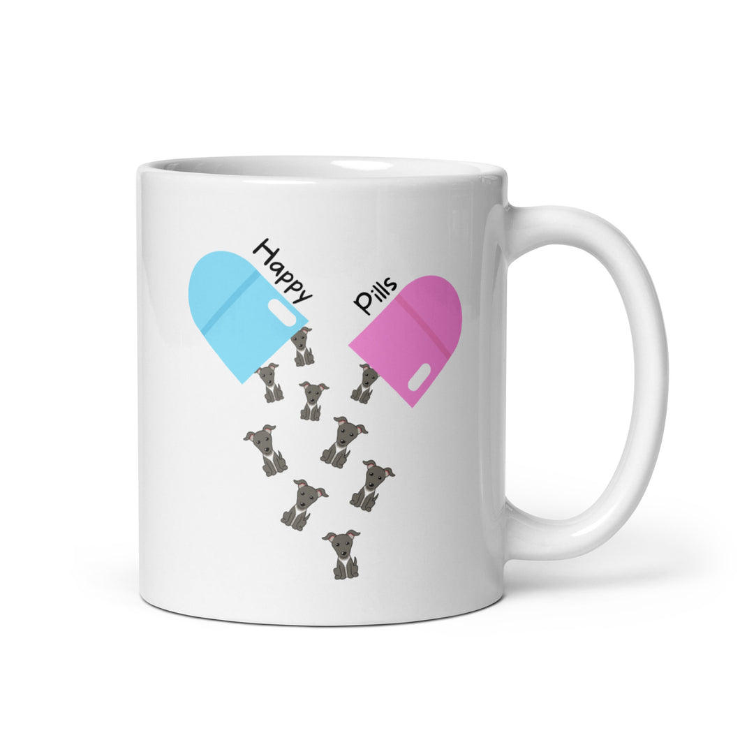 Happy Pills - White glossy mug