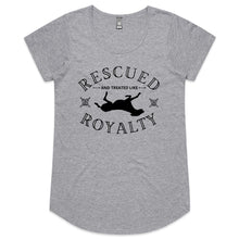 Load image into Gallery viewer, Rescued and Treated like Royalty - Women&#39;s Scoop Neck T-Shirt
