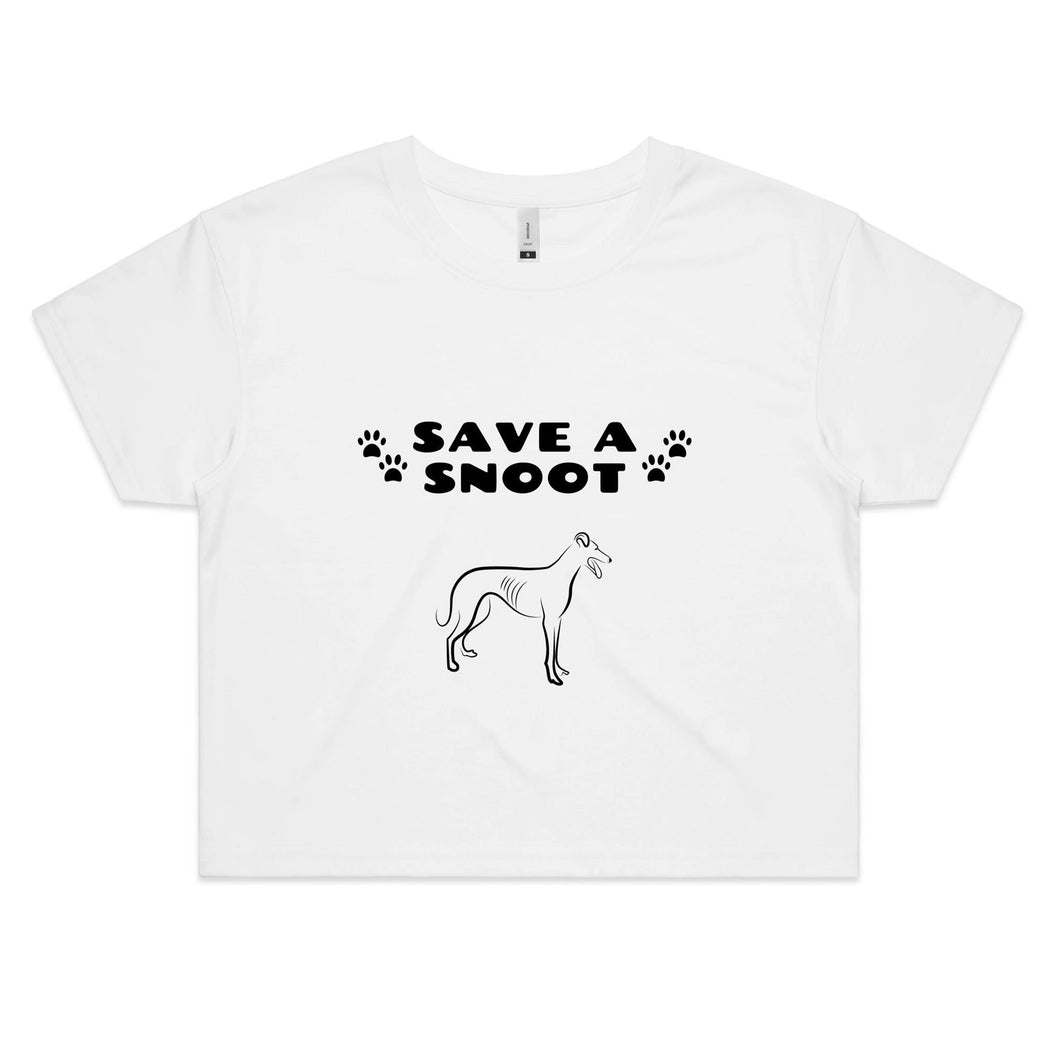 Save A Snoot - Women's Crop T-Shirt