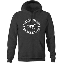 Load image into Gallery viewer, Greyhound Rescue Dad Moustache - Pocket Hoodie Sweatshirt
