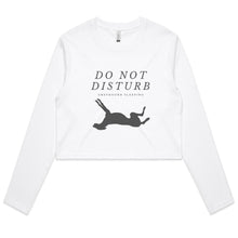 Load image into Gallery viewer, Do Not Disturb - Women&#39;s Long Sleeve Crop T-Shirt
