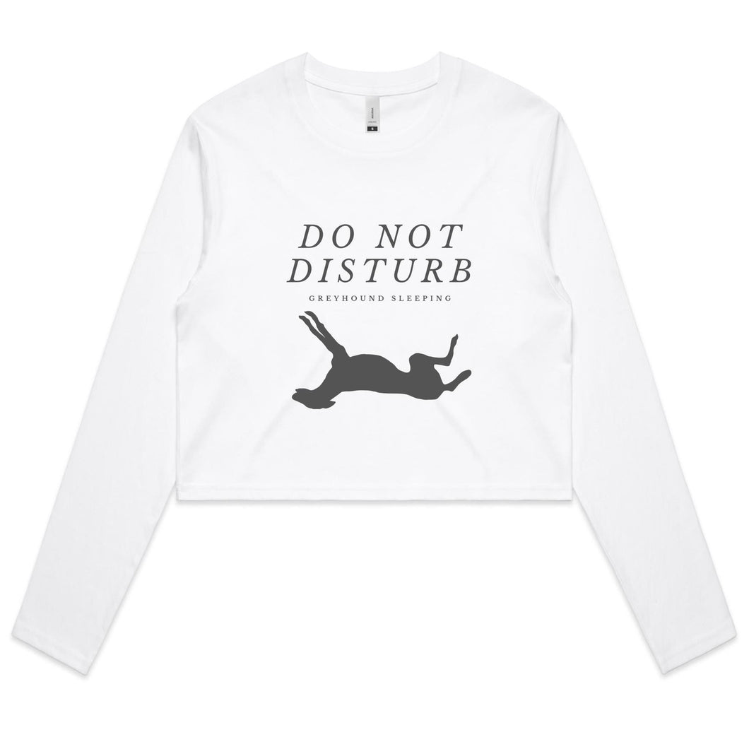 Do Not Disturb - Women's Long Sleeve Crop T-Shirt