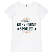 Load image into Gallery viewer, Professional Greyhound Spoiler - Women&#39;s V-Neck T-Shirt
