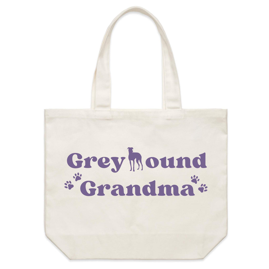 Greyhound Grandma - Shoulder Canvas Tote Bag