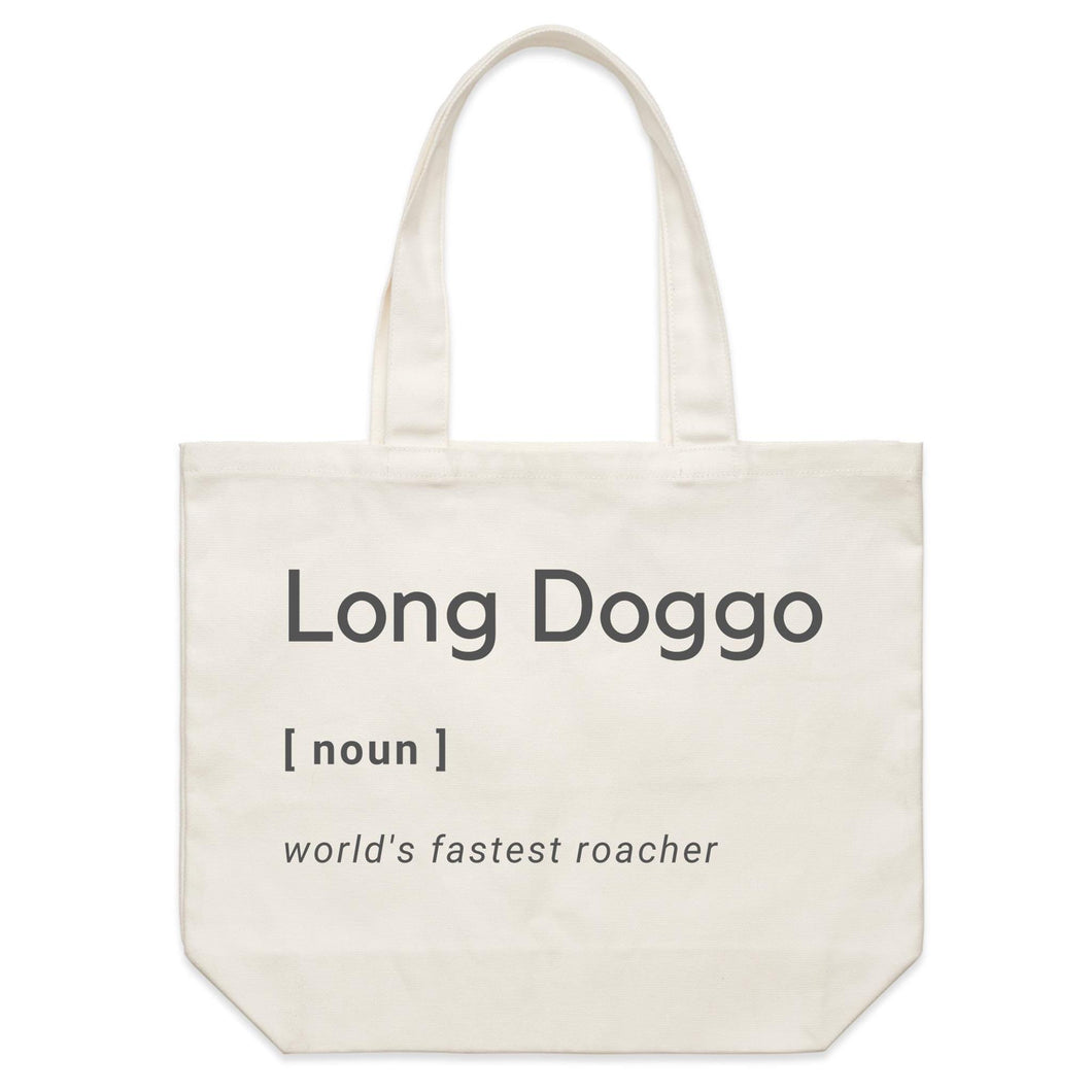 Long Doggo Worlds Fastest Roacher - Shoulder Canvas Tote Bag