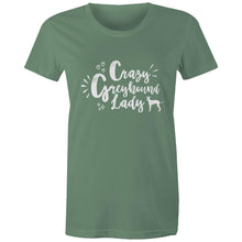 Load image into Gallery viewer, Crazy Greyhound Lady Graphic - Women&#39;s Classic T-Shirt
