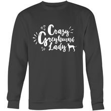 Load image into Gallery viewer, Crazy Greyhound Lady Graphic - Crew Sweatshirt
