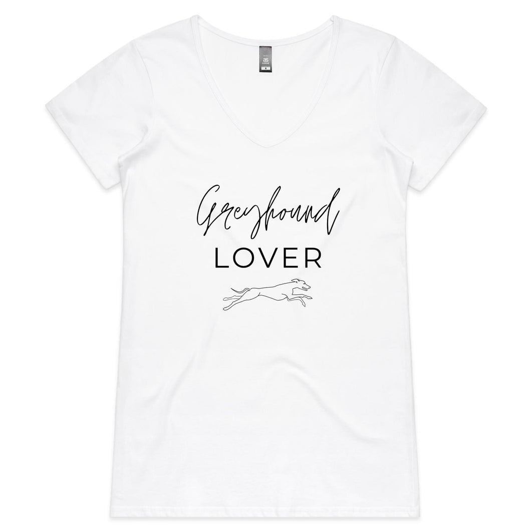 Greyhound Lover - Women's V-Neck T-Shirt