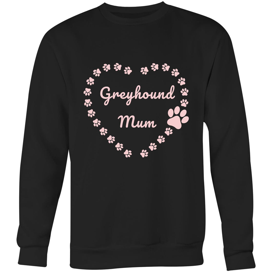 Greyhound Mum Heart Frame - Crew Sweatshirt