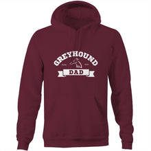 Load image into Gallery viewer, Greyhound Dad Banner - Pocket Hoodie Sweatshirt
