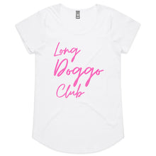 Load image into Gallery viewer, Long Doggo Club - Women&#39;s Scoop Neck T-Shirt
