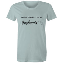 Load image into Gallery viewer, Easily Distracted By Greyhounds - Women&#39;s Classic T-Shirt
