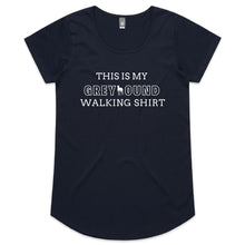 Load image into Gallery viewer, This Is My Greyhound Walking Shirt - Women&#39;s Scoop Neck T-Shirt
