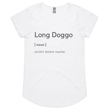 Load image into Gallery viewer, Long Doggo Worlds Fastest Roacher - Women&#39;s Scoop Neck T-Shirt
