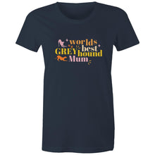 Load image into Gallery viewer, Worlds Best Greyhound Mum - Women&#39;s Classic T-Shirt
