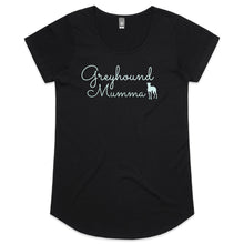 Load image into Gallery viewer, Greyhound Mumma Greyhound Silhouette - Women&#39;s Scoop Neck T-Shirt
