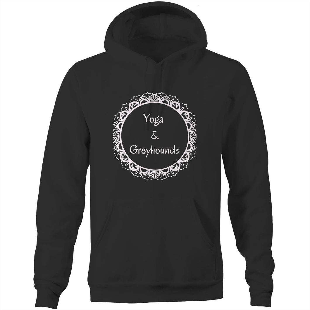 Yoga and Greyhounds - Pocket Hoodie Sweatshirt