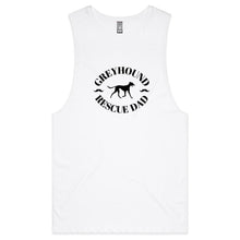 Load image into Gallery viewer, Greyhound Rescue Dad Moustache - Men&#39;s Tank Top Tee
