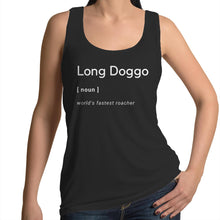 Load image into Gallery viewer, Long Doggo Worlds Fastest Roacher - Women&#39;s Singlet
