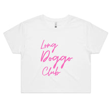 Load image into Gallery viewer, Long Doggo Club - Women&#39;s Crop T-Shirt
