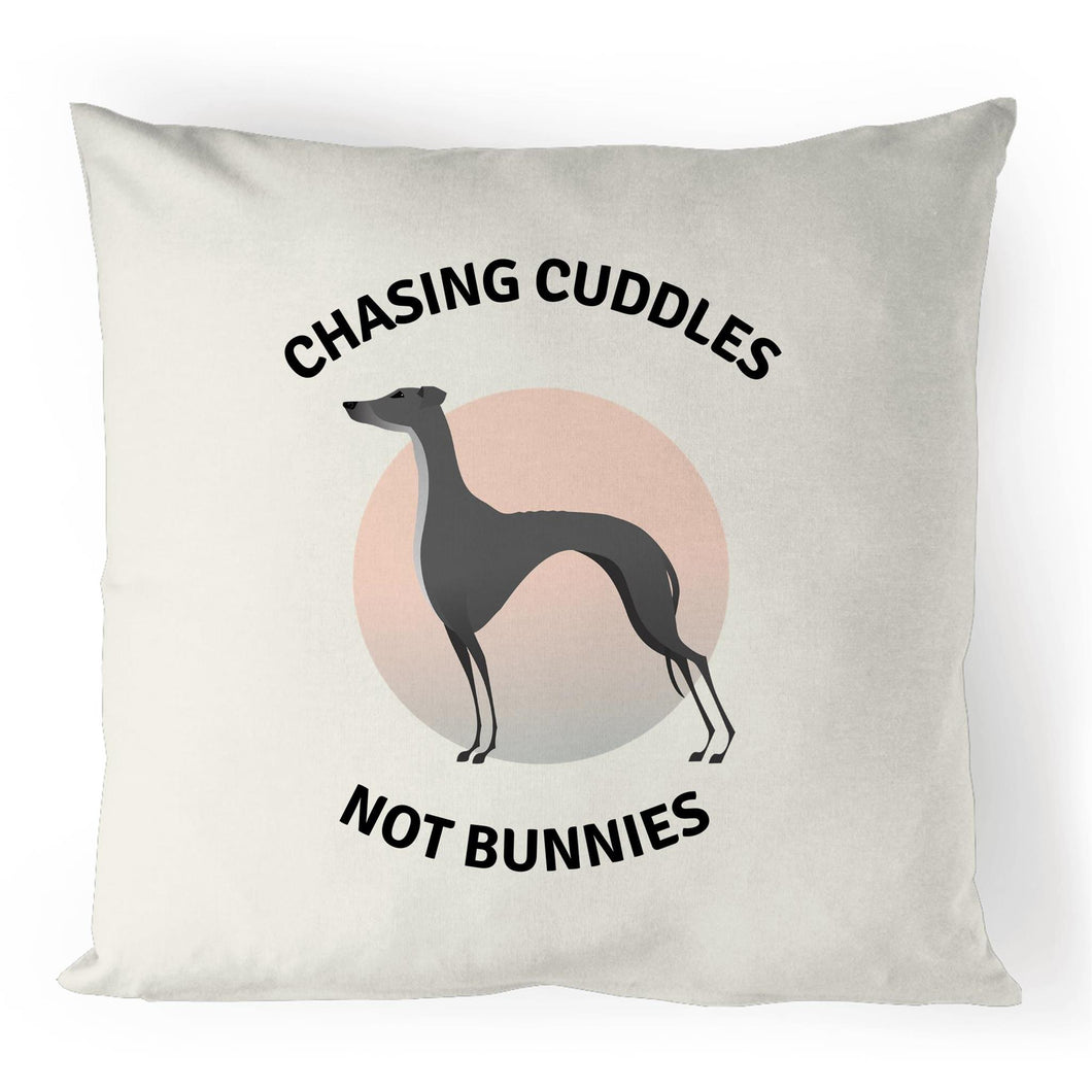 Chasing Cuddles Not Bunnies - 100% Linen Cushion Cover