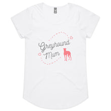 Load image into Gallery viewer, Greyhound Mum Pink Print - Women&#39;s Scoop Neck T-Shirt
