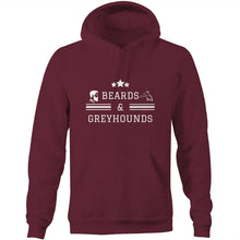 Load image into Gallery viewer, Beards and Greyhounds - Pocket Hoodie Sweatshirt
