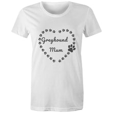 Load image into Gallery viewer, Greyhound Mum Heart Frame - Women&#39;s Classic T-Shirt
