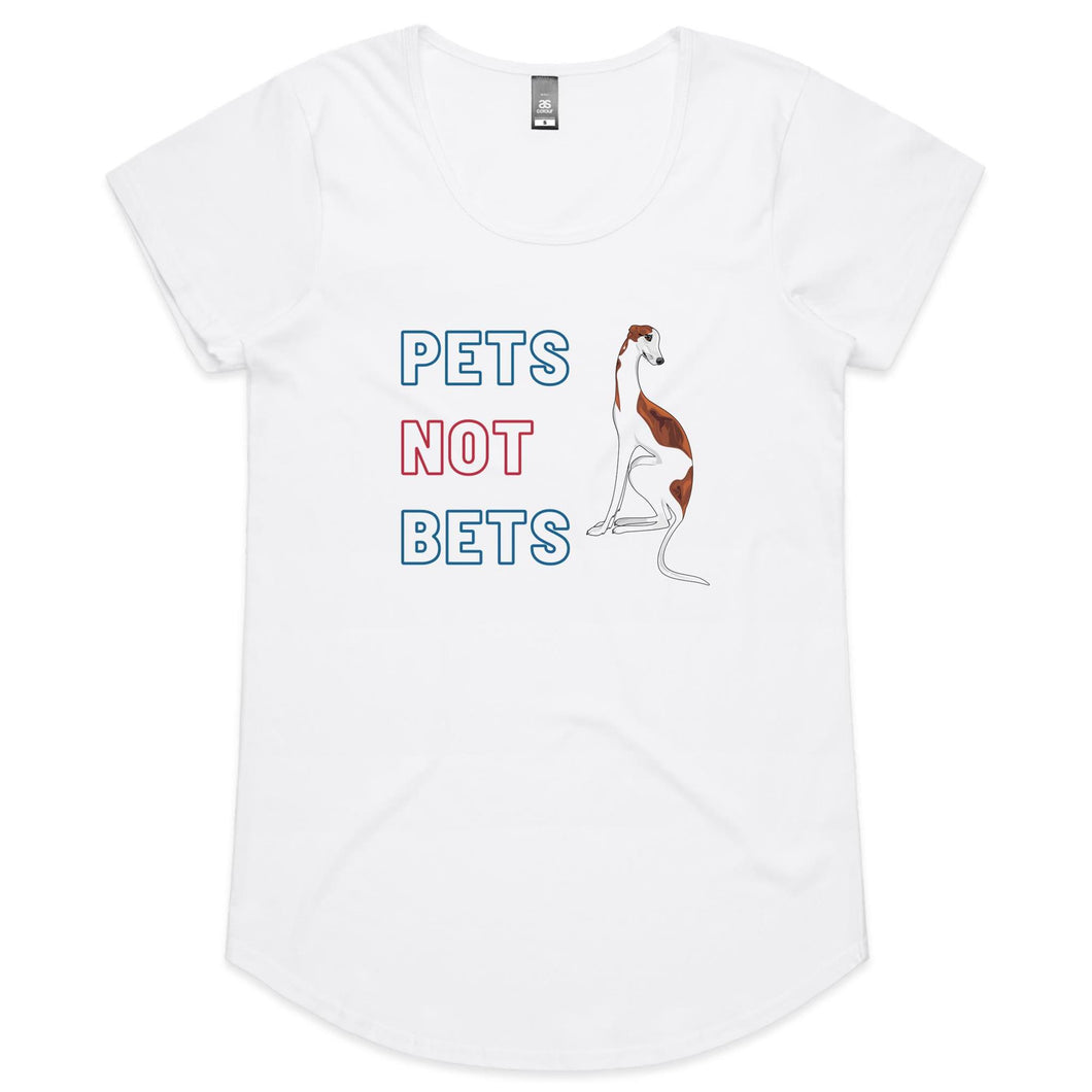 Pets Not Bets - Women's Scoop Neck T-Shirt