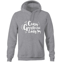 Load image into Gallery viewer, Crazy Greyhound Lady Graphic - Pocket Hoodie Sweatshirt
