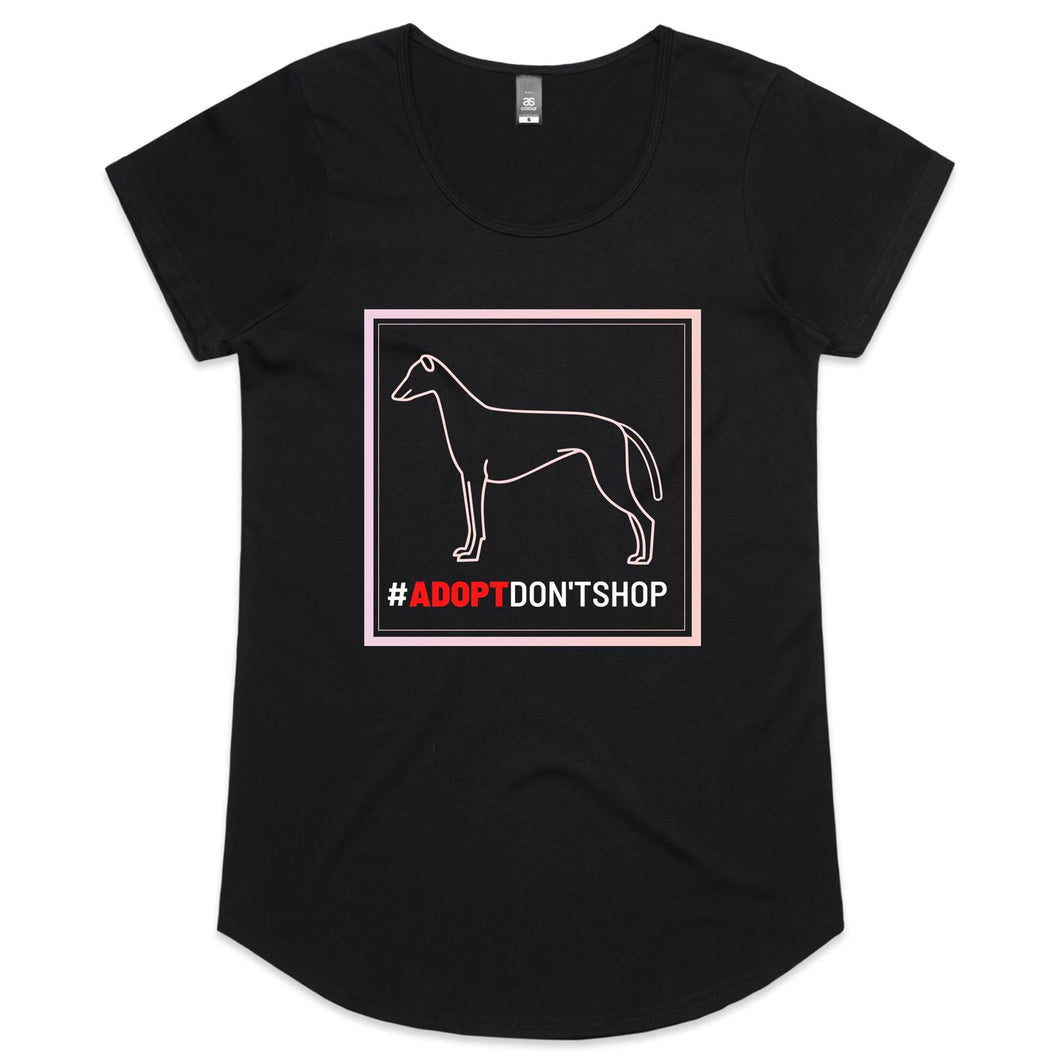 #Adopt Don't Shop - Women's Scoop Neck T-Shirt